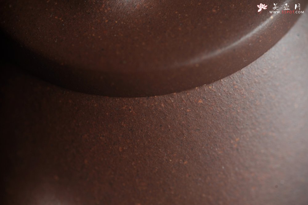 紫砂壶图片：美壶特惠 特好老紫泥紫玉金砂子冶石瓢 - 美壶网