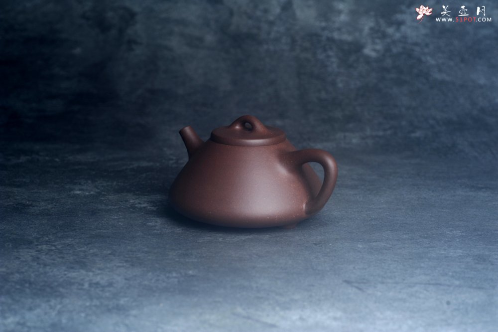 紫砂壶图片：美壶特惠 特好老紫泥紫玉金砂子冶石瓢 - 美壶网