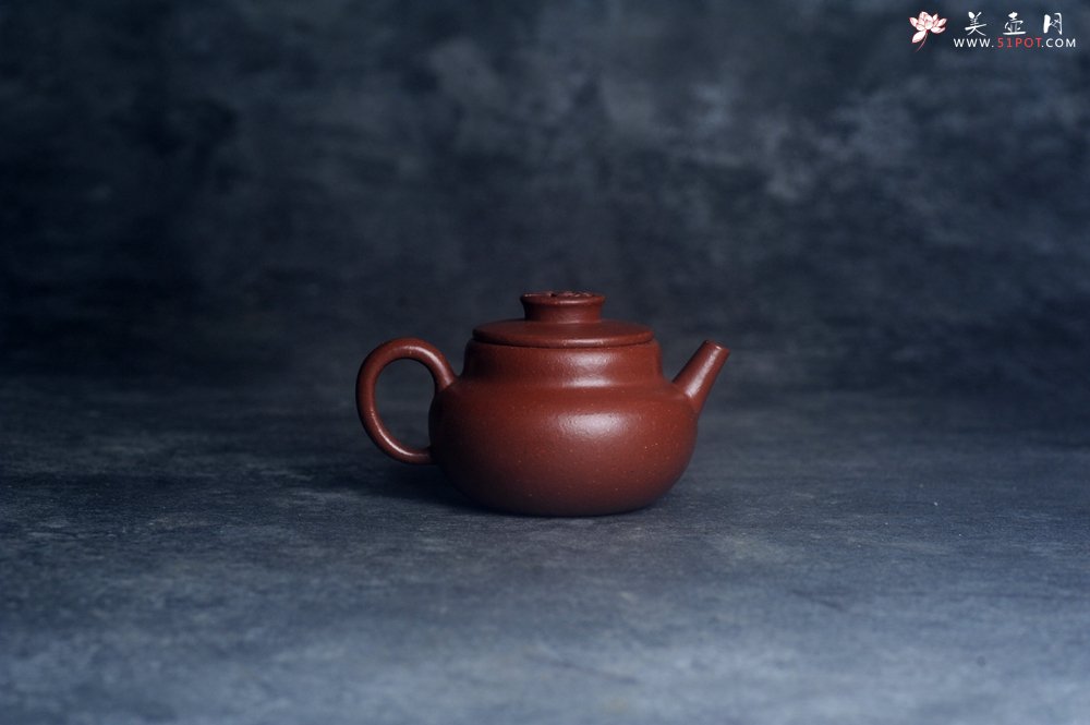 紫砂壶图片：美壶特惠 优质红降坡泥禅意巨轮壶 - 美壶网