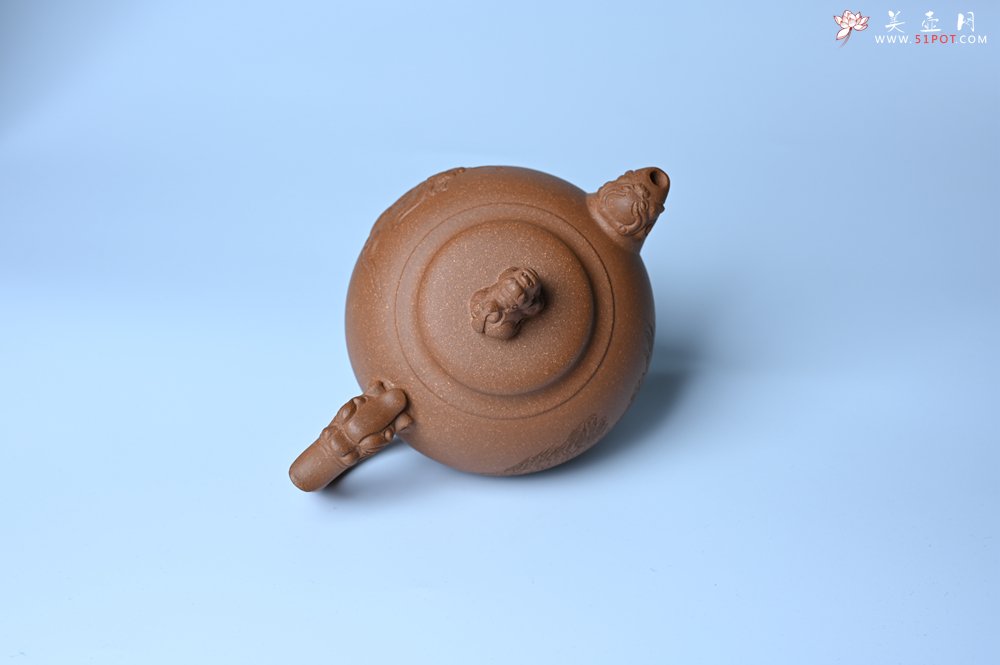 紫砂壶图片：美壶特惠 精致降坡泥祥瑞壶 茶人醉爱 - 美壶网