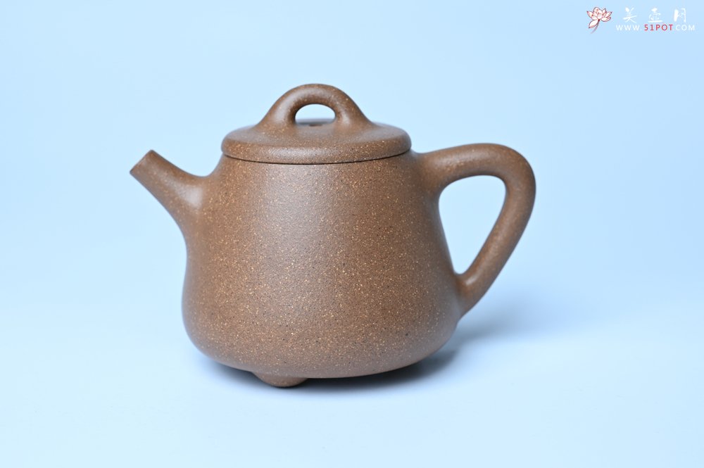 紫砂壶图片：美壶特惠 油润老段泥精致高石瓢紫砂茶壶 茶人醉爱 - 美壶网