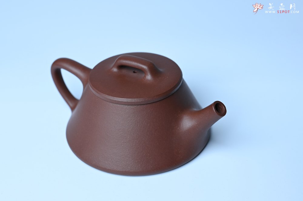 紫砂壶图片：口盖略宽 美壶特惠 好紫泥曲石瓢 喜欢小品的来 性价比高 - 美壶网
