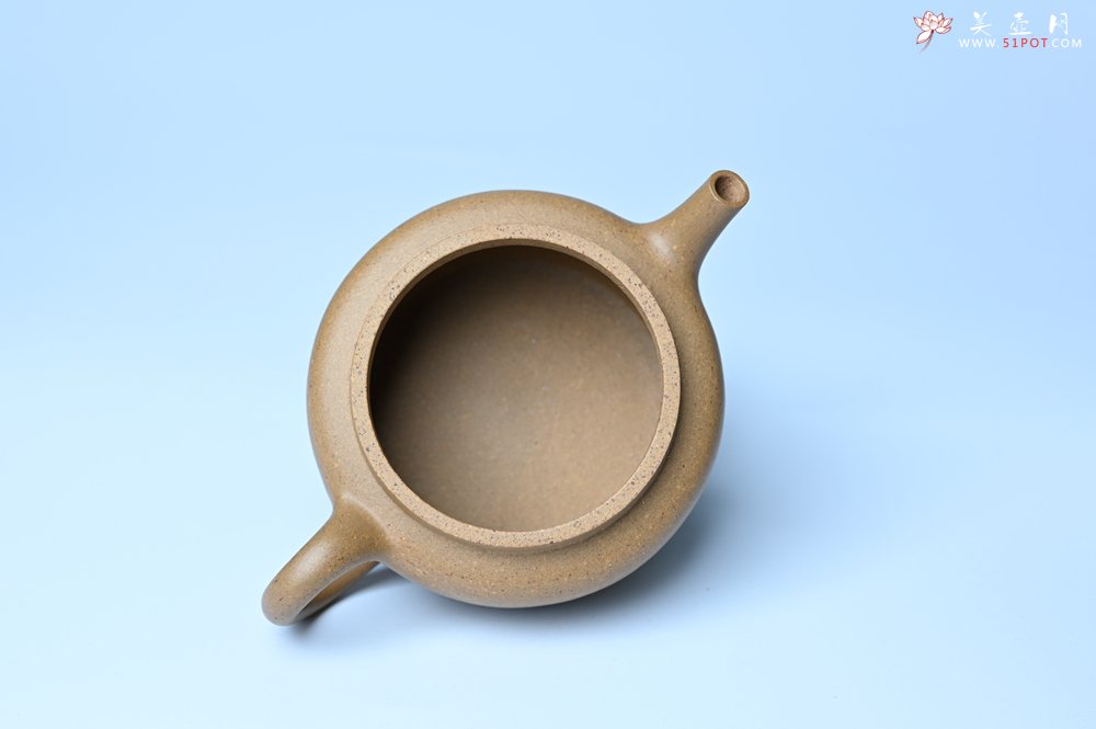 紫砂壶图片：美壶特惠全手工紫砂壶特好段泥桑扁壶 茶壶 茶具 单壶 - 美壶网