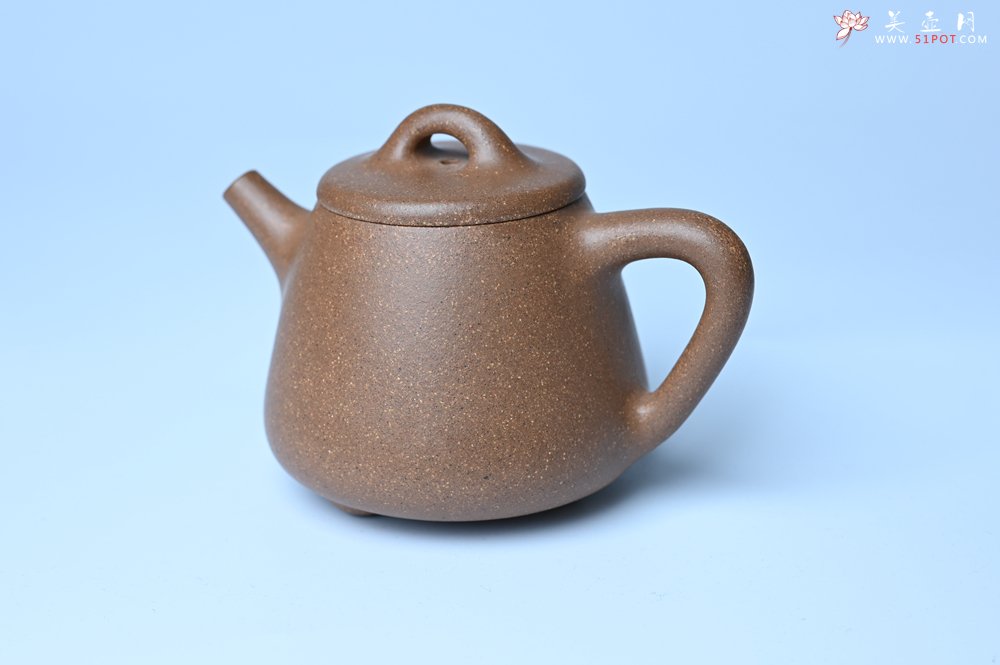 紫砂壶图片：美壶特惠 油润老段泥精致高石瓢紫砂茶壶 茶人醉爱 - 美壶网