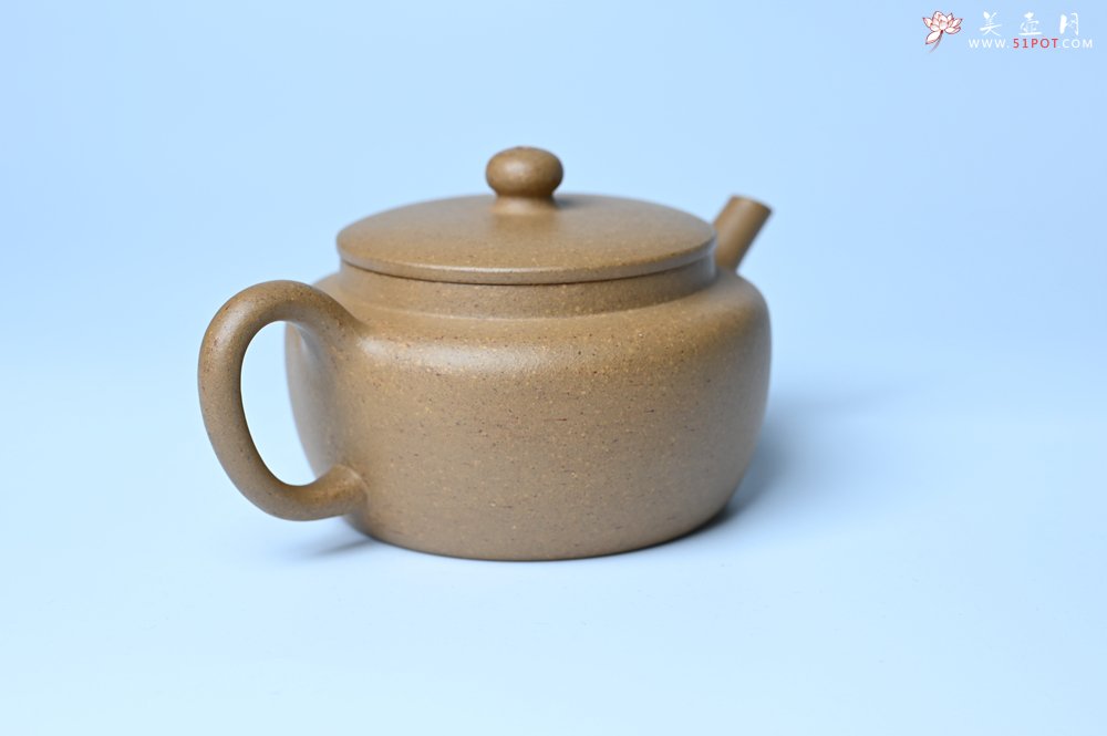 紫砂壶图片：美壶特惠全手工紫砂壶特好段泥桑扁壶 茶壶 茶具 单壶 - 美壶网