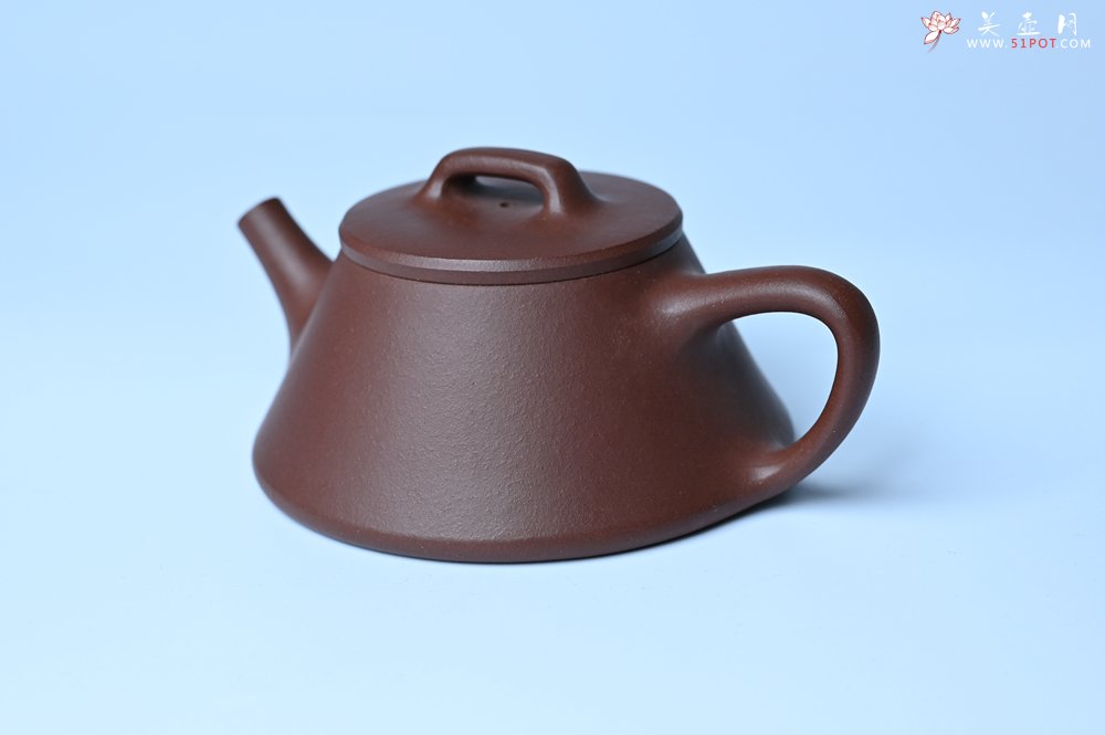 紫砂壶图片：口盖略宽 美壶特惠 好紫泥曲石瓢 喜欢小品的来 性价比高 - 美壶网