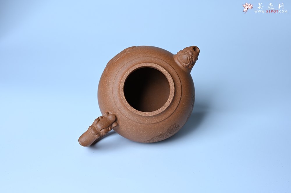 紫砂壶图片：美壶特惠 精致降坡泥祥瑞壶 茶人醉爱 - 美壶网