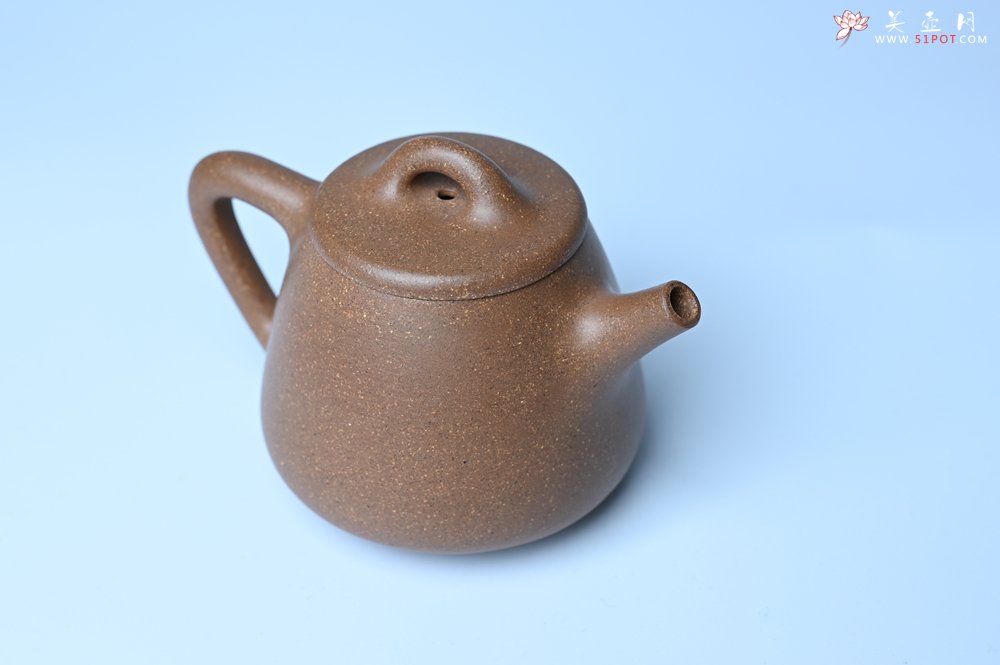 紫砂壶图片：美壶特惠 油润老段泥精致高石瓢紫砂茶壶 茶人醉爱 - 美壶网