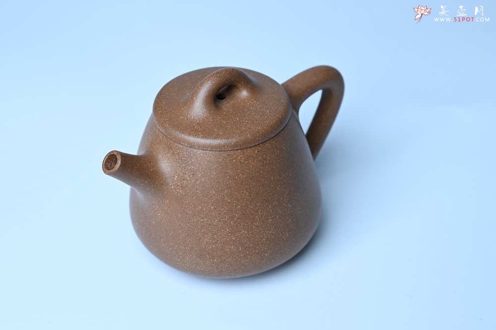 紫砂壶图片：美壶特惠 油润老段泥精致高石瓢紫砂茶壶 茶人醉爱 - 美壶网
