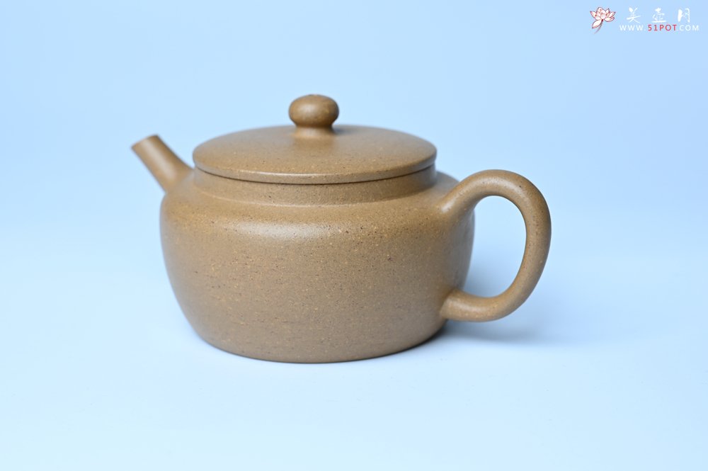 紫砂壶图片：美壶特惠全手工紫砂壶特好段泥桑扁壶 茶壶 茶具 单壶 - 美壶网