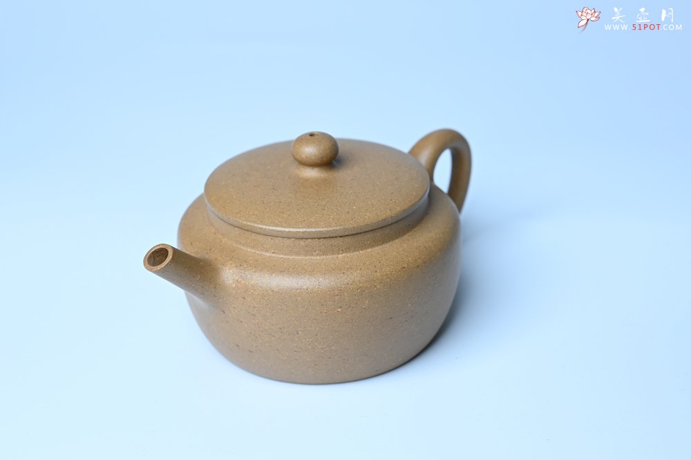 紫砂壶图片：美壶特惠全手工紫砂壶特好段泥桑扁壶 茶壶 茶具 单壶 - 美壶网