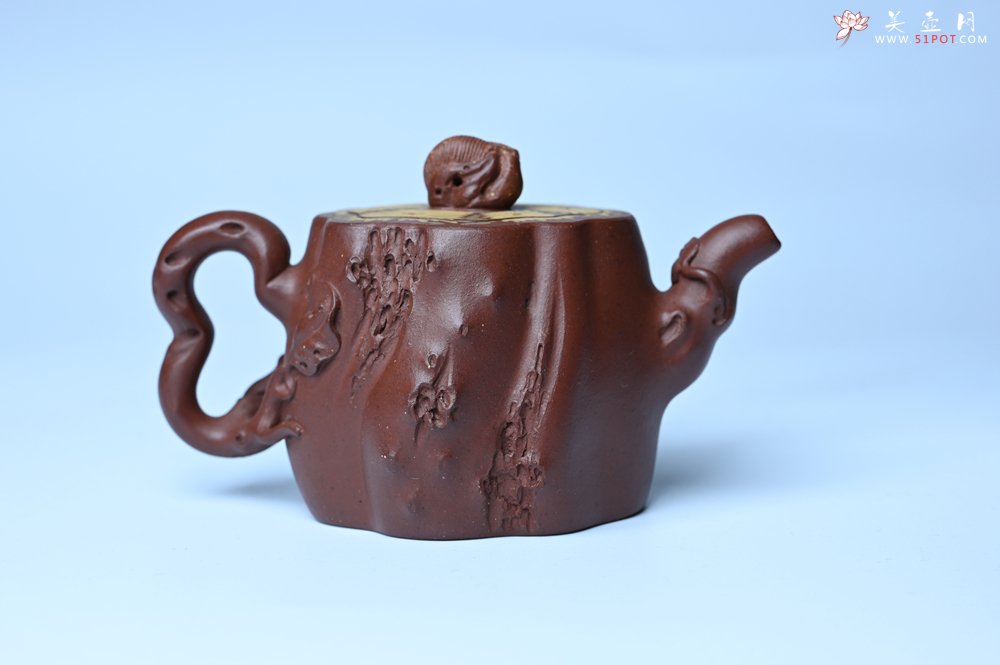 紫砂壶图片：美壶特惠 精品底槽青全手工留痕壶 细节生动 - 美壶网