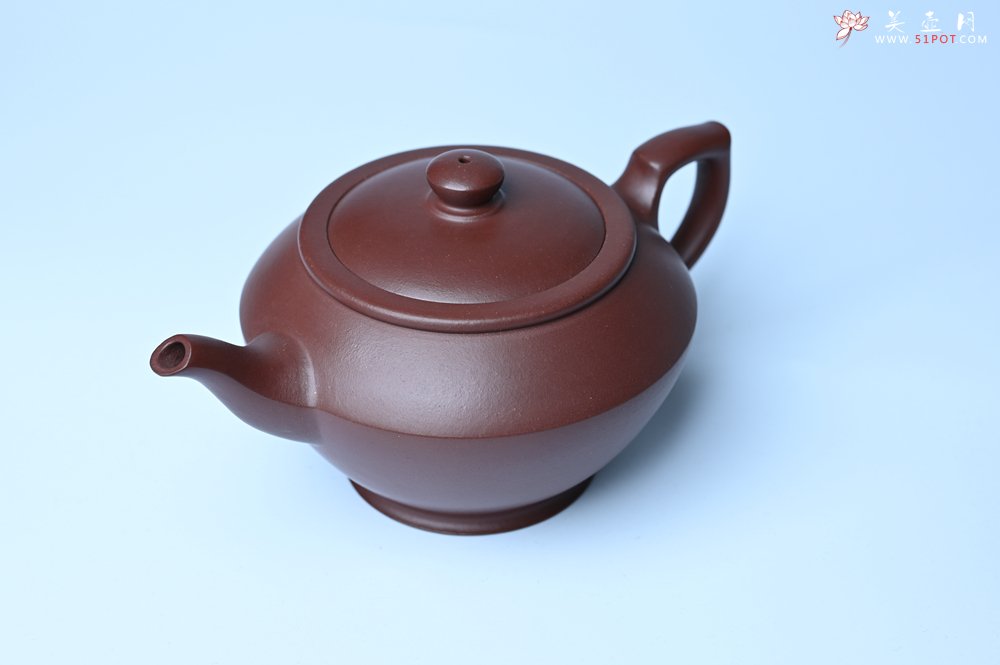 紫砂壶图片：潜力股周小培老师 4号井深井红皮龙 全手工汉云壶 - 美壶网
