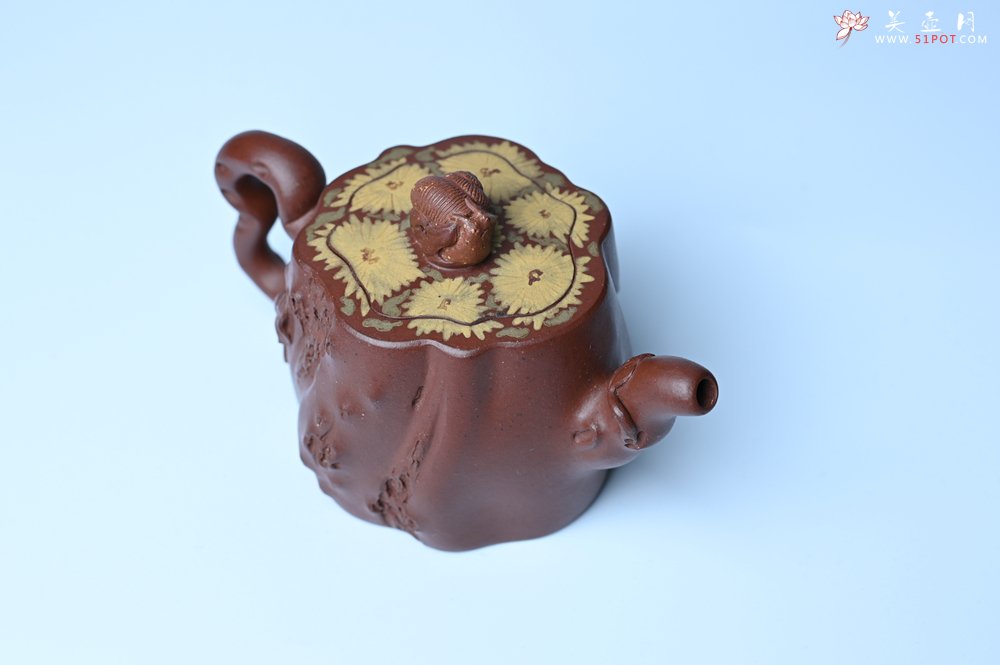 紫砂壶图片：美壶特惠 精品底槽青全手工留痕壶 细节生动 - 美壶网