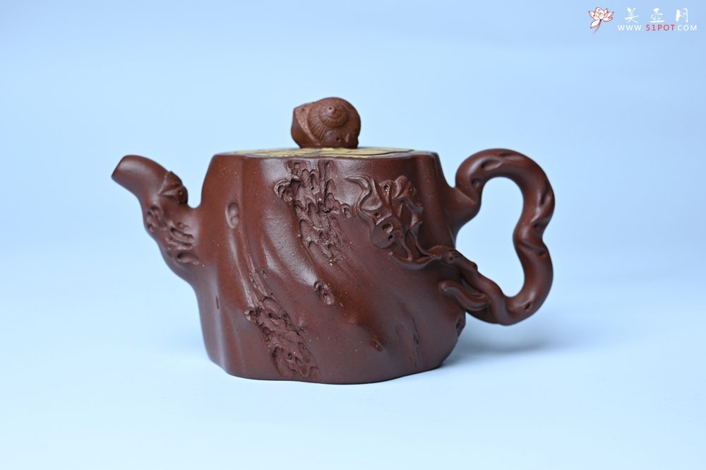 紫砂壶图片：美壶特惠 精品底槽青全手工留痕壶 细节生动 - 美壶网