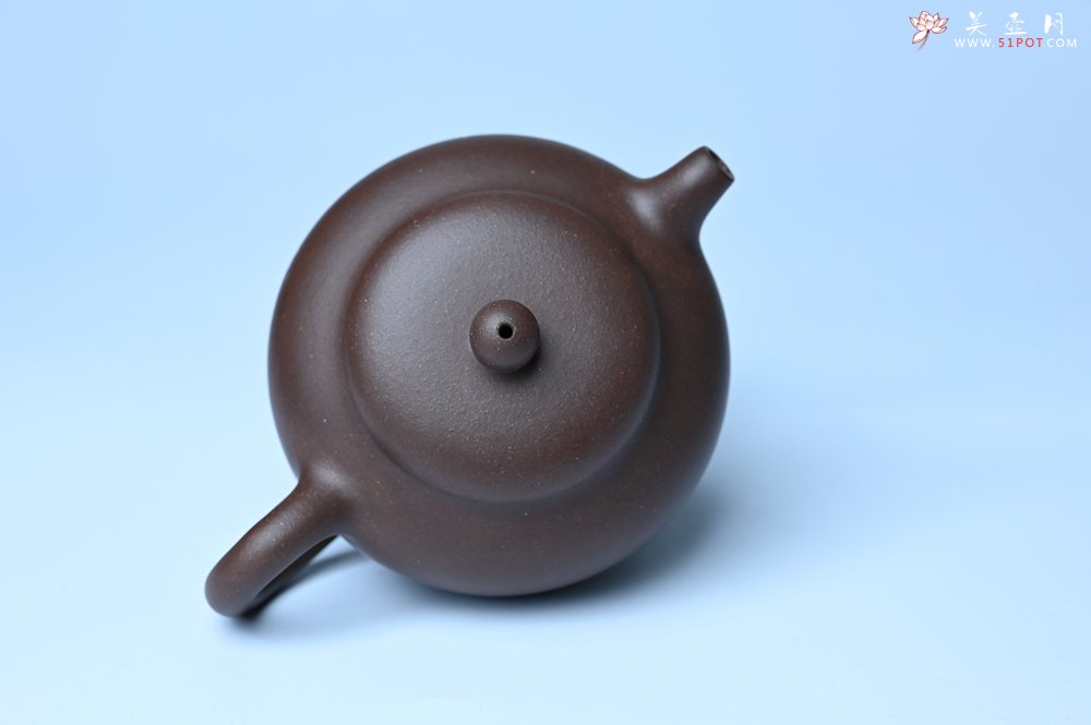 紫砂壶图片：毛国强入室弟子黄云初 特好老紫泥心无挂碍莲子壶 名家何水法书法 刘世涛伯陶刻 - 美壶网