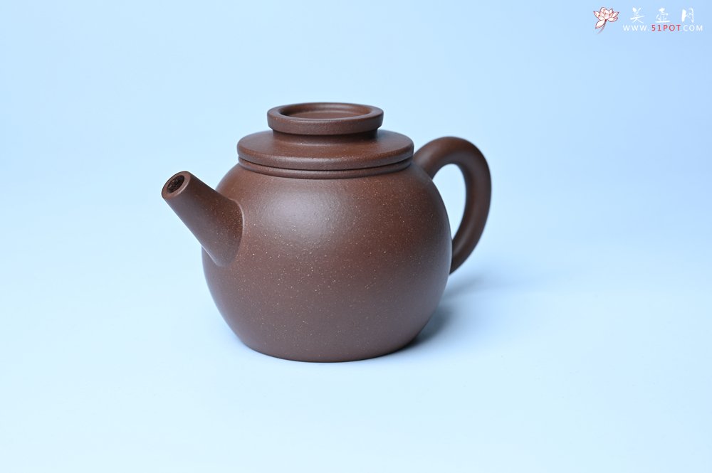 紫砂壶图片：美壶特惠 精致黑星红拼紫泥（家藏限量）巨轮小壶 茶人醉爱 - 美壶网