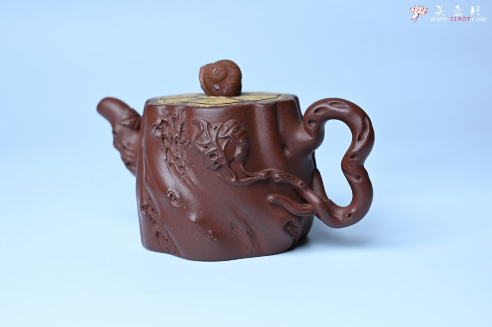 紫砂壶图片：美壶特惠 精品底槽青全手工留痕壶 细节生动 - 美壶网