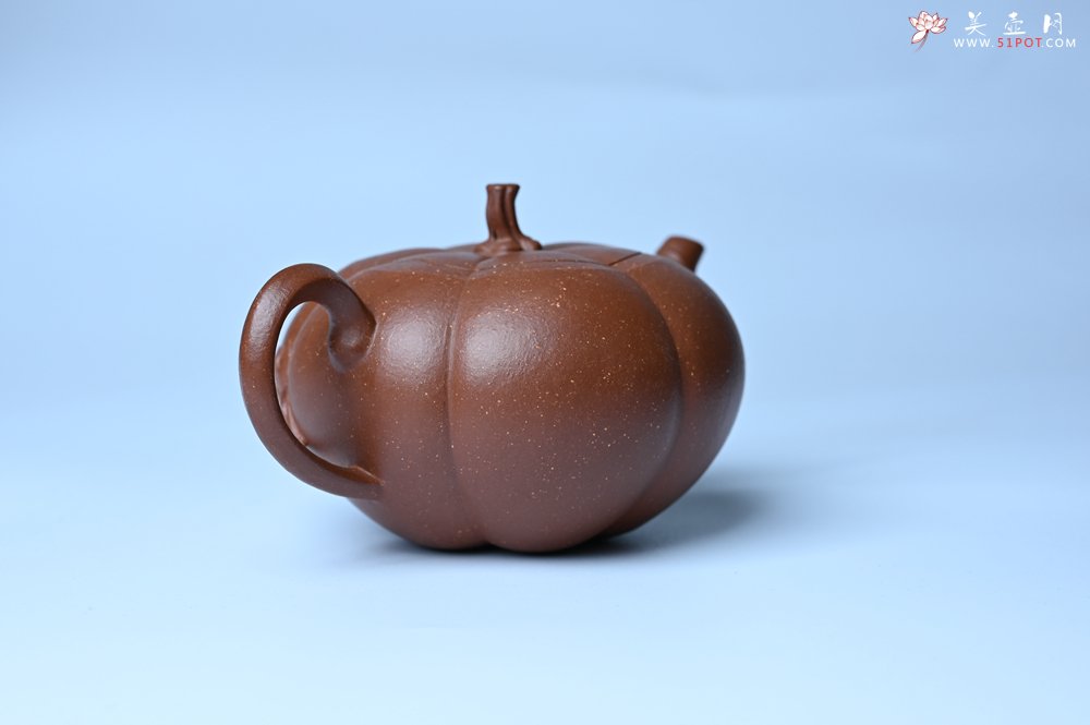 紫砂壶图片：美壶特惠 特好降坡泥南瓜壶 肌理丰富生动 茶人醉爱 - 美壶网