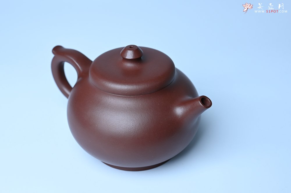 紫砂壶图片：潜力股周小培老师 4号井深井红皮龙全手工修德壶 养后特润 期待与您结缘 - 美壶网