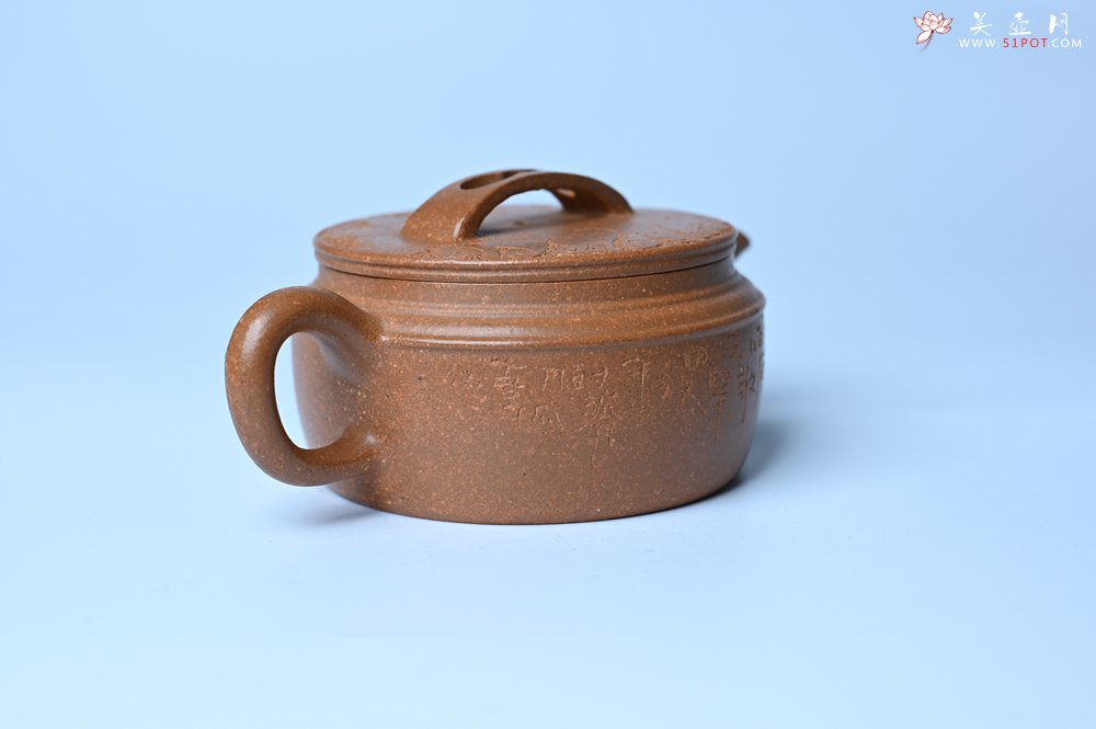 紫砂壶图片：美壶特惠 特好黄降坡泥汉瓦壶 万物可盼 茶人醉爱 - 美壶网