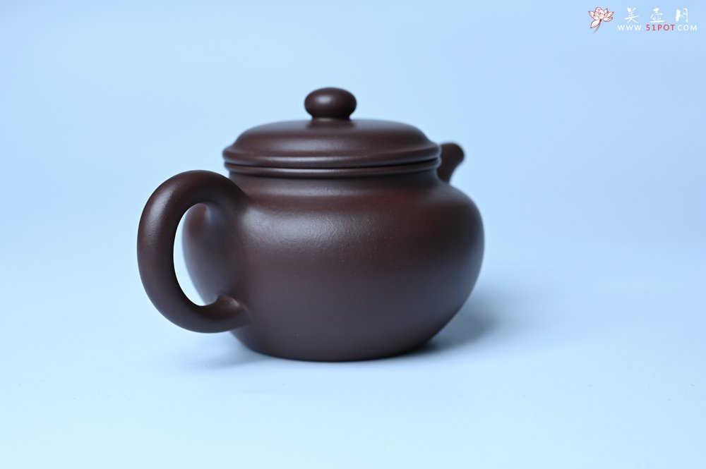 紫砂壶图片：特好老紫泥全手工仿古壶 茶人醉爱 - 美壶网