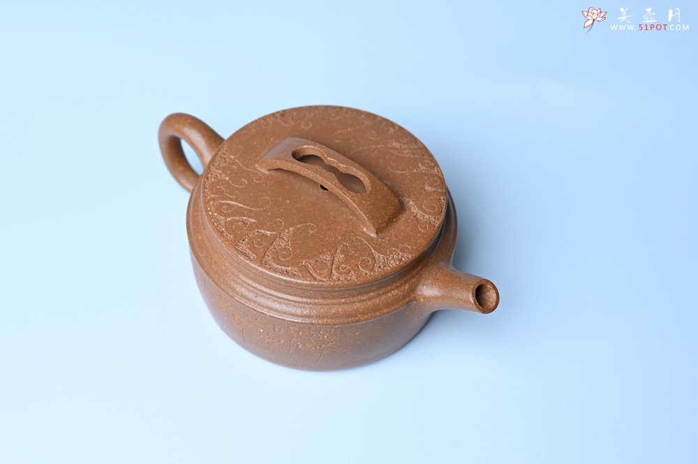 紫砂壶图片：美壶特惠 特好黄降坡泥汉瓦壶 万物可盼 茶人醉爱 - 美壶网