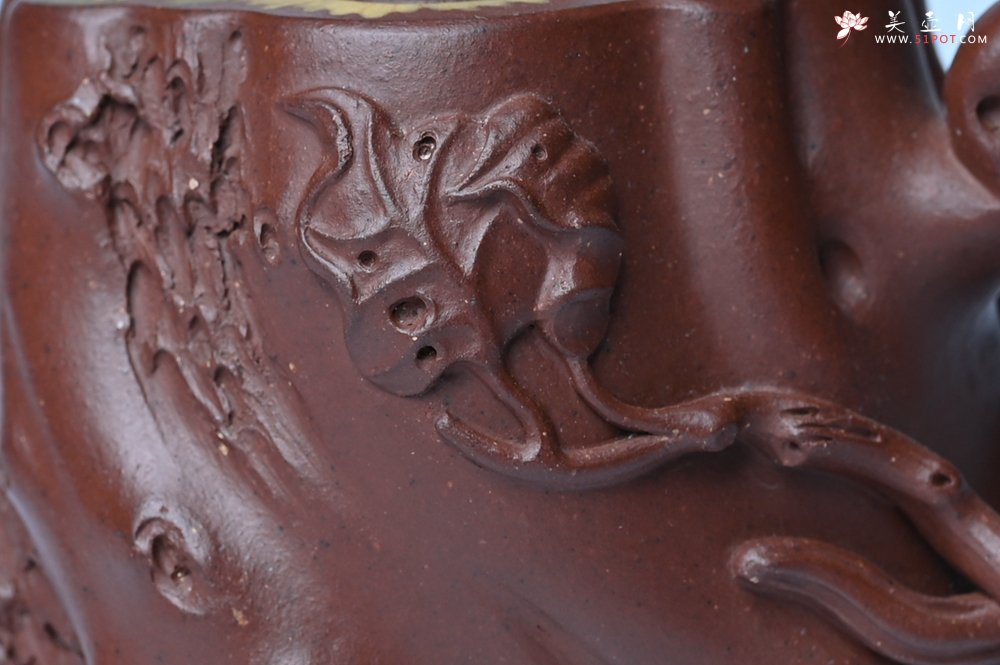 紫砂壶图片：美壶特惠 精品底槽青全手工留痕壶 细节生动 - 美壶网