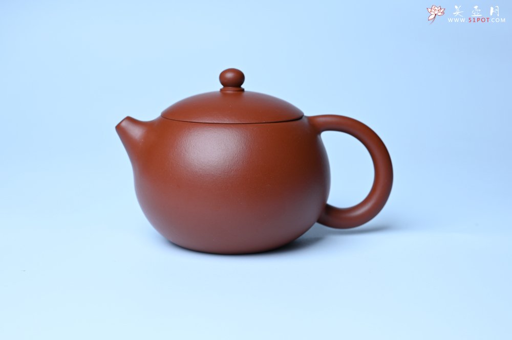 紫砂壶图片：美壶特惠 油润大红袍朱泥 小品西施壶 茶人醉爱 - 美壶网