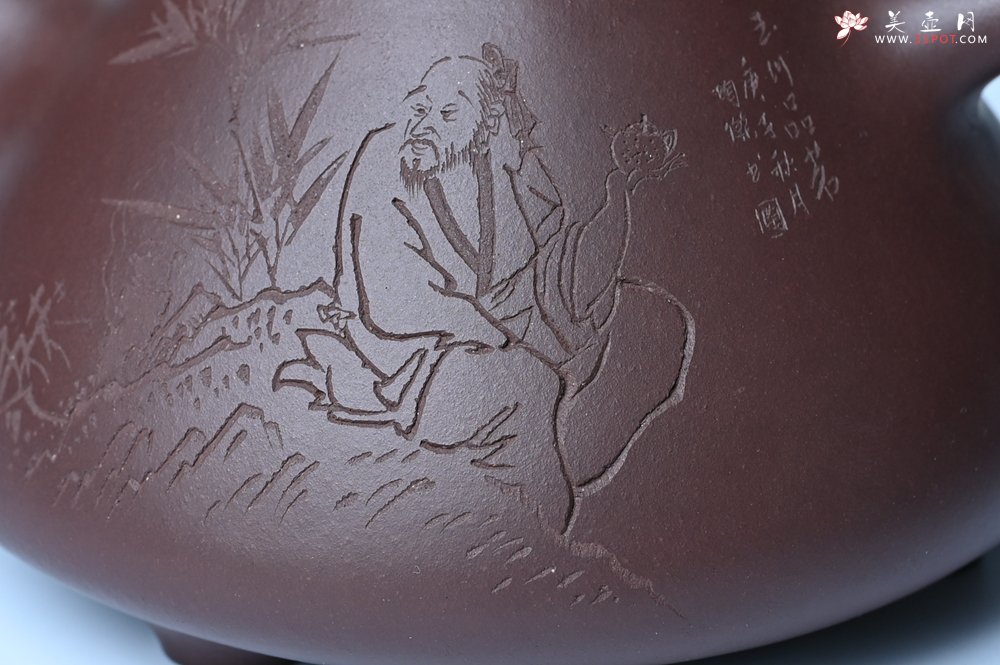 紫砂壶图片：潜力股周小培 特好全手工底槽清子冶石瓢 助工装饰品茶玩壶图 特文气 - 美壶网