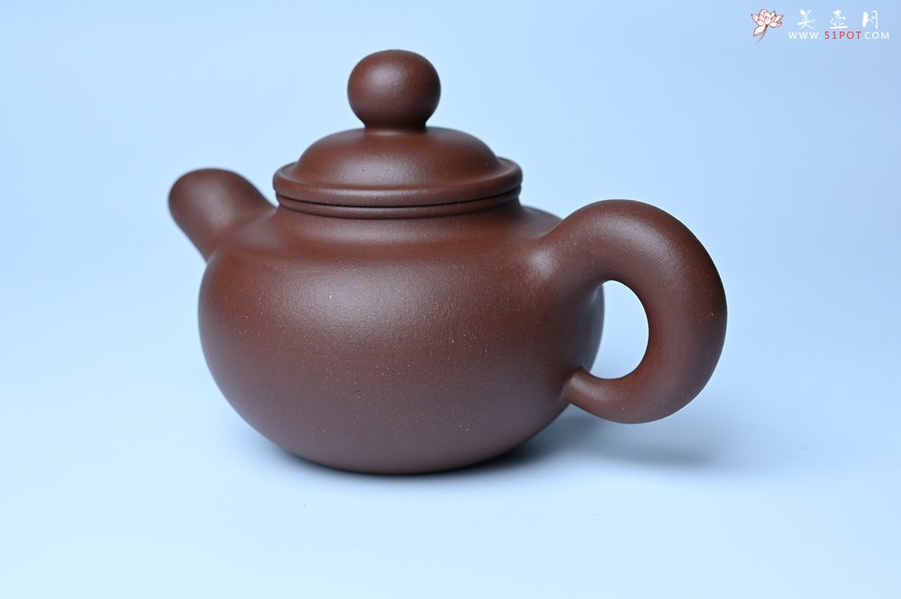 紫砂壶图片：美壶特惠 黑星红拼紫泥（家藏限量）道洪圆珠壶 - 美壶网