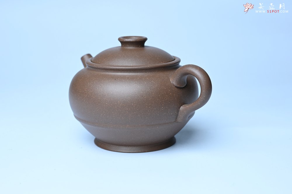 紫砂壶图片：美壶特惠 紫砂壶手工手制青灰段泥巨轮壶 茶壶 茶具 单壶 - 美壶网