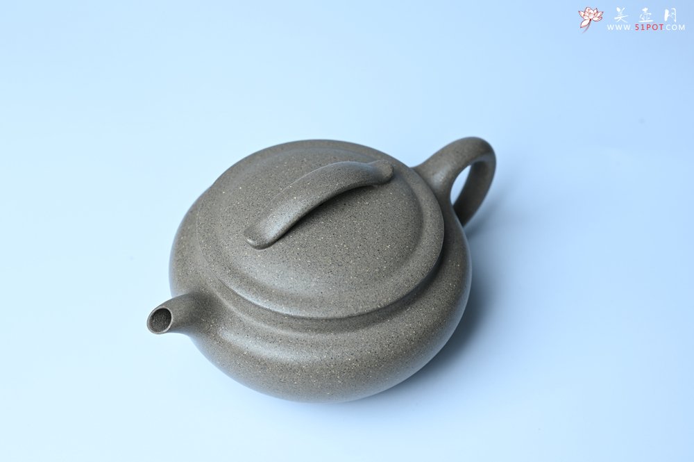 紫砂壶图片：美壶特惠 特好芝麻绿泥云帆紫砂壶 茶人醉爱 - 美壶网