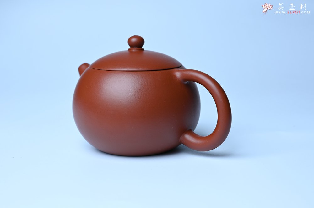 紫砂壶图片：美壶特惠 油润大红袍朱泥 小品西施壶 茶人醉爱 - 美壶网
