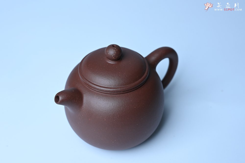 紫砂壶图片：毛国强入室弟子黄云初 特好老紫泥匏尊壶 名家何水法书法“坐忘” 刘世涛伯陶刻 - 美壶网