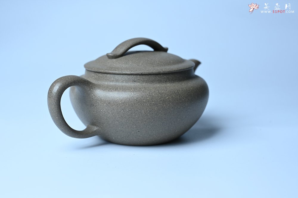 紫砂壶图片：美壶特惠 特好芝麻绿泥云帆紫砂壶 茶人醉爱 - 美壶网