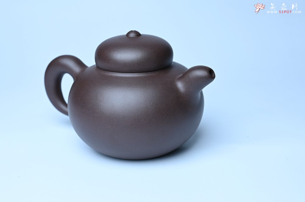 紫砂壶图片：美壶特惠 精致优质黑星土道洪风格德福壶 茶人醉爱 - 美壶网