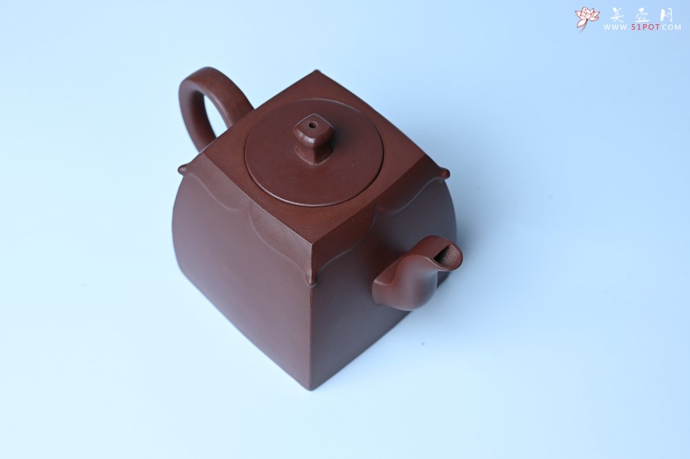 紫砂壶图片：美壶特惠 精致四方圆口壶 造型新颖 - 美壶网