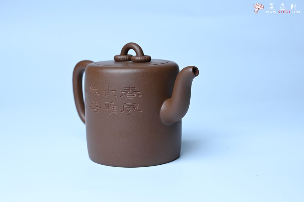 紫砂壶图片：美壶特惠 潜力股王静然 优质紫泥双圈壶 春风大雅能容物 装饰文雅 - 美壶网