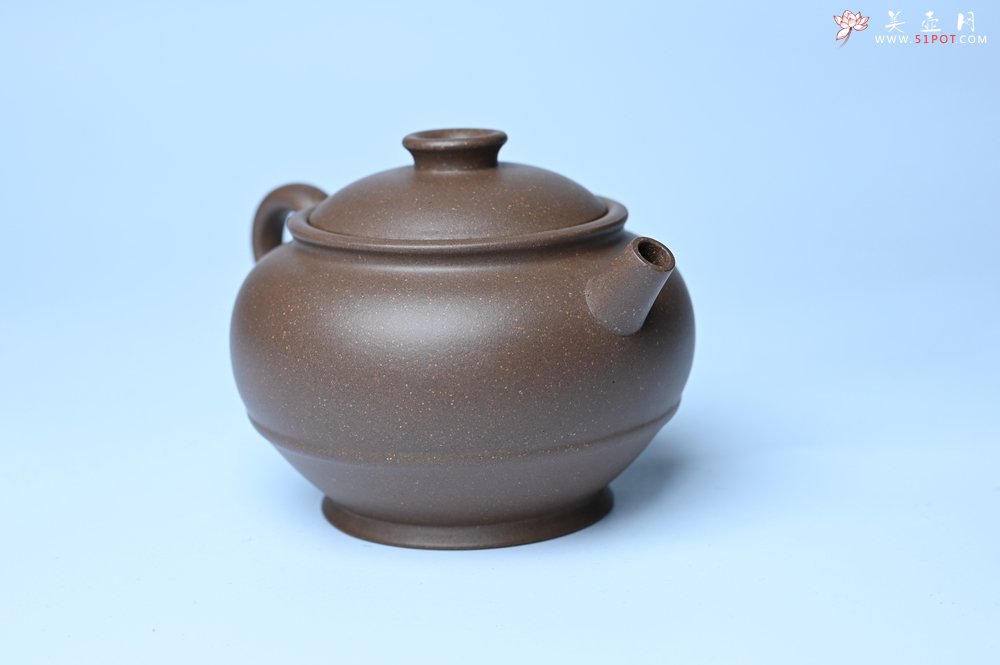 紫砂壶图片：美壶特惠 紫砂壶手工手制青灰段泥巨轮壶 茶壶 茶具 单壶 - 美壶网