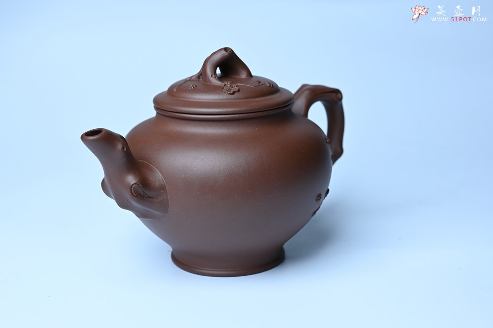 紫砂壶图片：美壶特惠 精致报春系列之梅花报春壶 - 美壶网