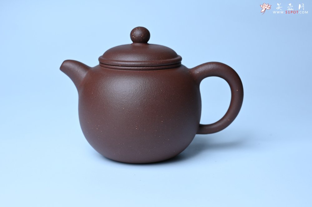 紫砂壶图片：毛国强入室弟子黄云初 特好老紫泥匏尊壶 名家何水法书法“坐忘” 刘世涛伯陶刻 - 美壶网