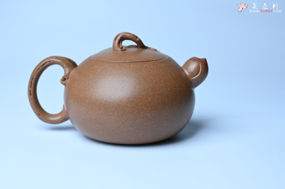 紫砂壶图片：美壶特惠 潜力股董静老师精品老段泥双色寿桃壶 茶人醉爱 - 美壶网