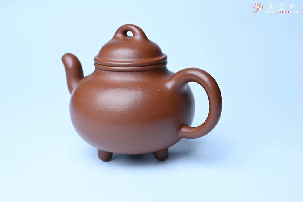 紫砂壶图片：潜力股周小培老师 特好清水泥全手工过桥乳鼎壶 期待与您结缘 - 美壶网