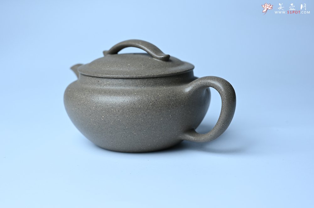 紫砂壶图片：美壶特惠 特好芝麻绿泥云帆紫砂壶 茶人醉爱 - 美壶网