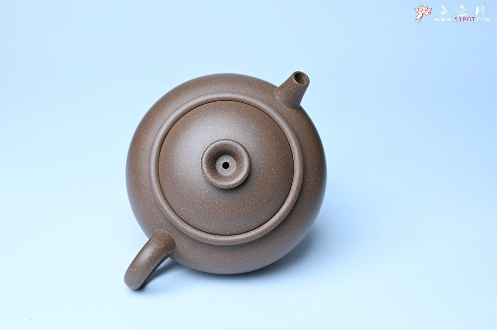 紫砂壶图片：美壶特惠 紫砂壶手工手制青灰段泥巨轮壶 茶壶 茶具 单壶 - 美壶网