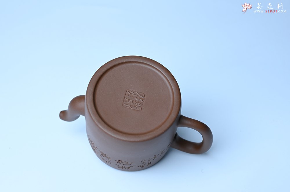 紫砂壶图片：美壶特惠 潜力股王静然 优质紫泥双圈壶 春风大雅能容物 装饰文雅 - 美壶网