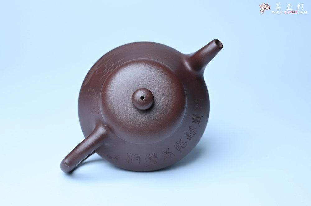 紫砂壶图片：潜力股周小培老师全手工底槽青缘德壶（借问酒家何处有）牧童遥指杏花村 期待与您结缘 - 美壶网