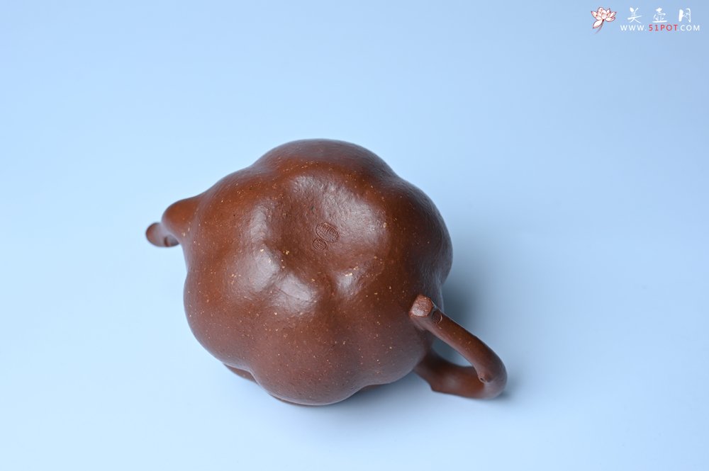 紫砂壶图片：美壶特惠 特好降坡泥 柿柿如意紫砂壶 肌理丰富生动 - 美壶网