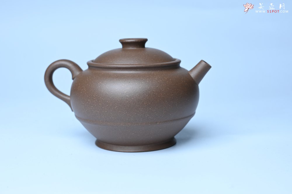 紫砂壶图片：美壶特惠 紫砂壶手工手制青灰段泥巨轮壶 茶壶 茶具 单壶 - 美壶网